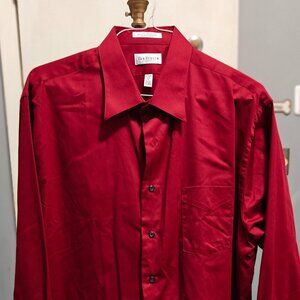 Van Heusen Men's Red Dress Shirt Size 34/35 and/or 18xx Lg